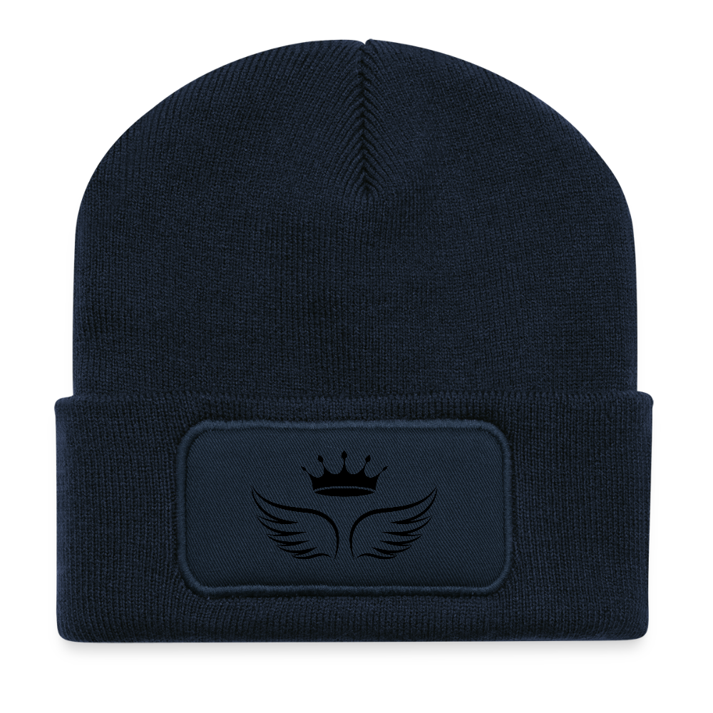 Recycelte Patch Beanie - Tiara Line - French Navy